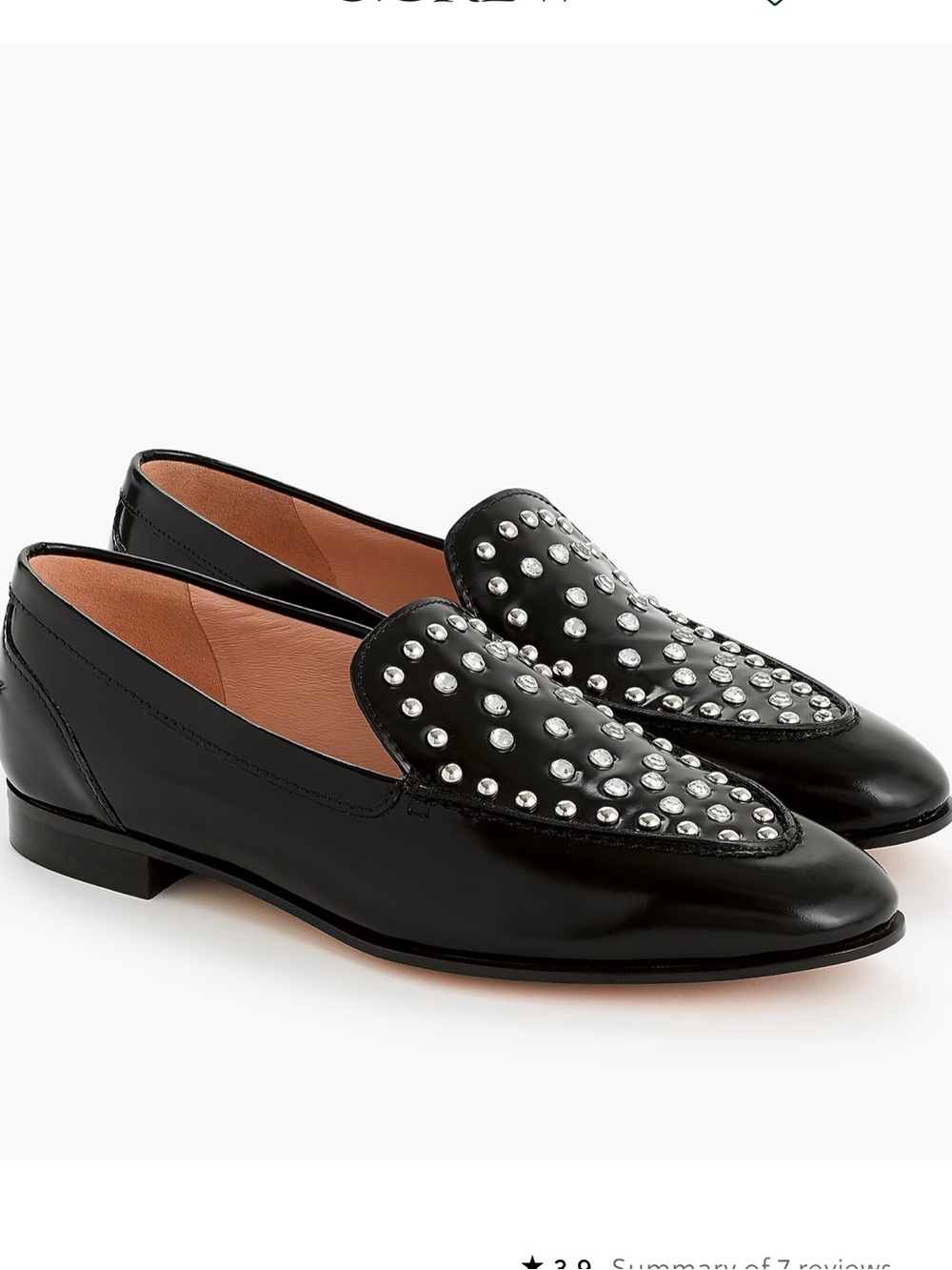 J. Crew Academy loafers in studded leather